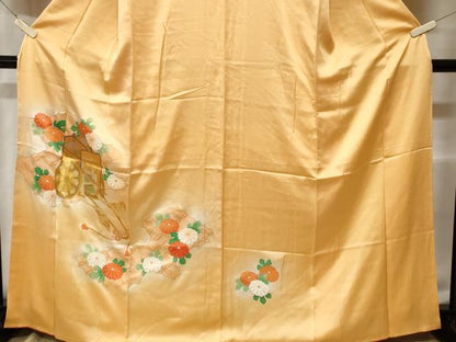 平和屋着物■訪問着 七宝御所車花文 暈し染め 金彩 やまと誂製 正絹 逸品 CABC0526ev
