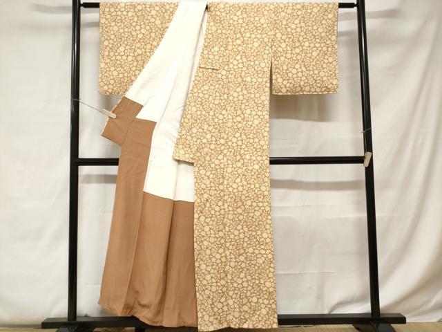平和屋着物■上質な小紋 吉祥花文 正絹 逸品 CABC0545ev