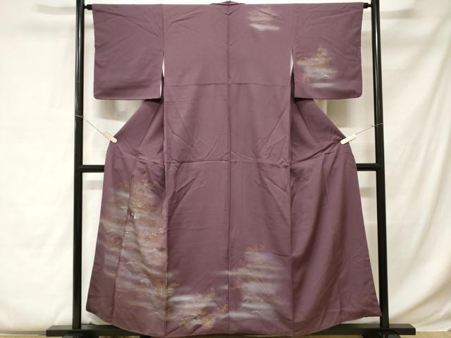 平和屋着物■訪問着 刺繍 風景文 暈し染め 金彩 正絹 逸品 CABC0555ev