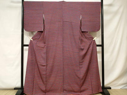 平和屋着物■上質な小紋 花尽くし文 正絹 逸品 CABC0595ev