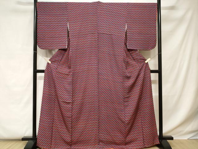 平和屋着物■上質な小紋 花尽くし文 正絹 逸品 CABC0595ev