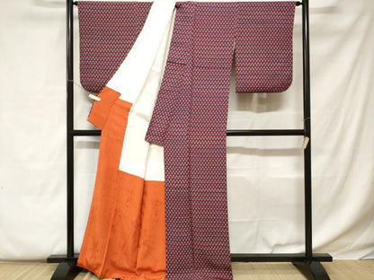平和屋着物■上質な小紋 花尽くし文 正絹 逸品 CABC0595ev