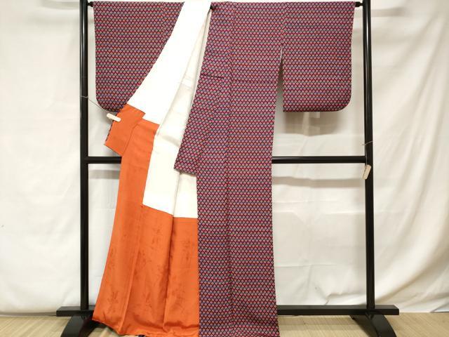 平和屋着物■上質な小紋 花尽くし文 正絹 逸品 CABC0595ev