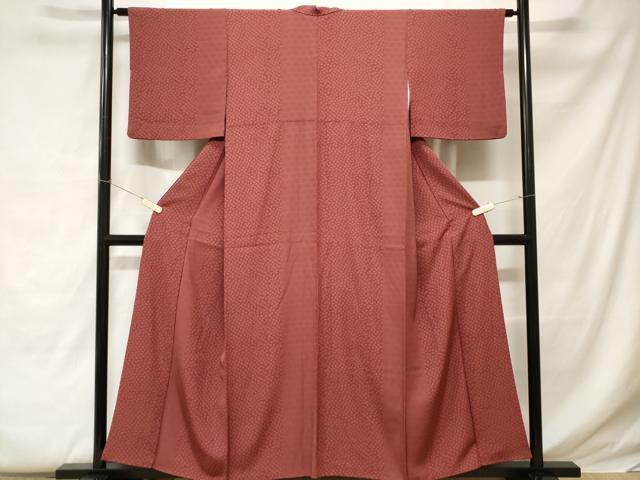 平和屋着物■上質な小紋 籠目花間道 正絹 逸品 CABC0598ev