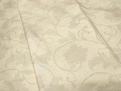 平和屋着物■上質な紬　更紗花唐草文　正絹　逸品　CABC0610ev