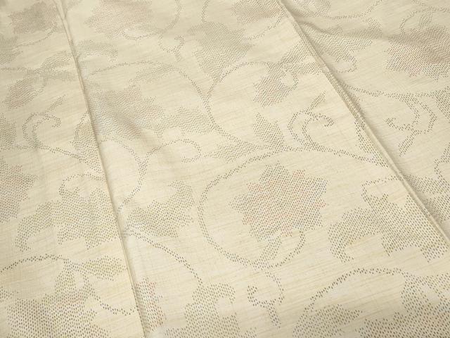 平和屋着物■上質な紬　更紗花唐草文　正絹　逸品　CABC0610ev