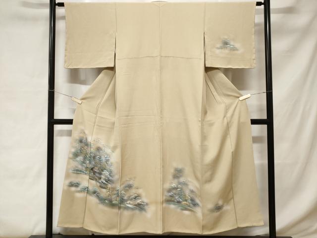 平和屋着物■訪問着 風景文 暈し染め 金彩 正絹 逸品 CABC0622ev
