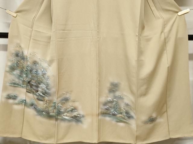 平和屋着物■訪問着 風景文 暈し染め 金彩 正絹 逸品 CABC0622ev