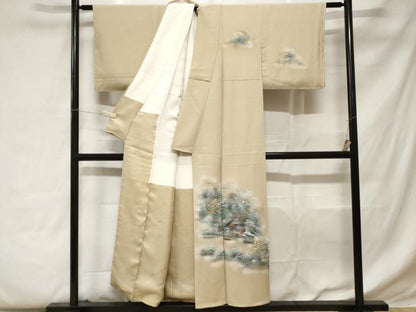平和屋着物■訪問着 風景文 暈し染め 金彩 正絹 逸品 CABC0622ev