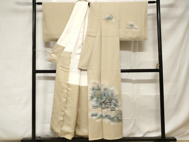 平和屋着物■訪問着 風景文 暈し染め 金彩 正絹 逸品 CABC0622ev