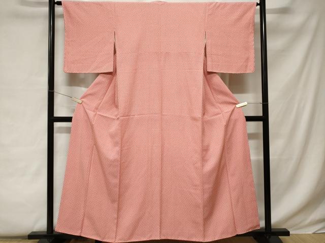 平和屋着物■上質な小紋　作家物　抽象花文　やまと誂製　正絹　逸品　未使用　CABC0631ev