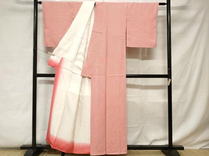 平和屋着物■上質な小紋　作家物　抽象花文　やまと誂製　正絹　逸品　未使用　CABC0631ev