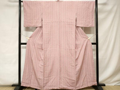平和屋着物■上質な小紋 七宝花文 正絹 逸品 CABC0633ev