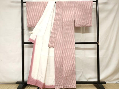 平和屋着物■上質な小紋 七宝花文 正絹 逸品 CABC0633ev