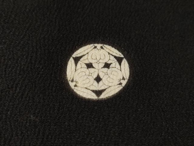 平和屋着物■豪華黒留袖　刺繍　尾長鳥文　暈し染め　金彩　正絹　逸品　CABC0680ev