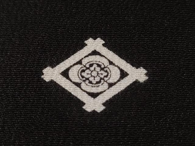 平和屋着物■豪華黒留袖　駒刺繍　地紙花車文　暈し染め　金彩　正絹　逸品　CABC0715ev