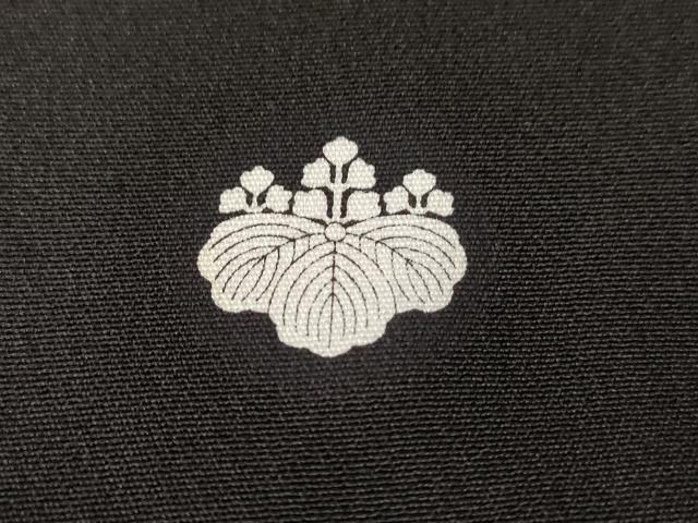 平和屋着物■豪華黒留袖　駒刺繍　地紙重ね鼓花鳥文　暈し染め　金彩　正絹　逸品　CABF9501ev