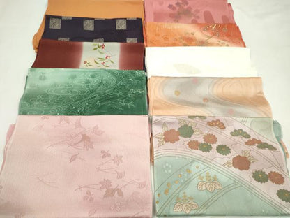 平和屋着物★和装小物　帯揚げ10枚セット　正絹　逸品　CABC1183ju