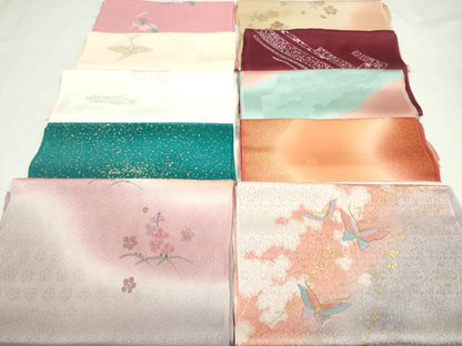 平和屋着物★和装小物　帯揚げ10枚セット　正絹　逸品　CABC1184ju