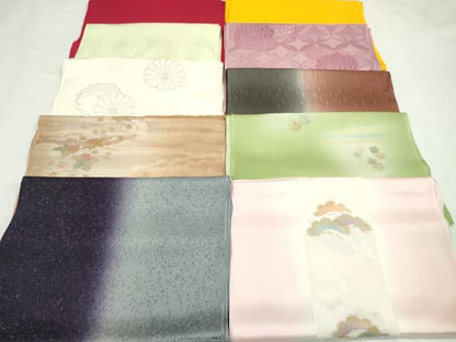 平和屋着物★和装小物　帯揚げ10枚セット　丹後ちりめん　正絹　逸品　CABC1187ju