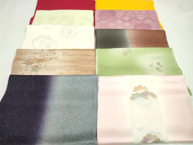 平和屋着物★和装小物　帯揚げ10枚セット　丹後ちりめん　正絹　逸品　CABC1187ju