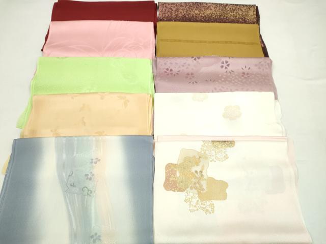 平和屋着物★和装小物　帯揚げ10枚セット　正絹　逸品　CABC1195ju