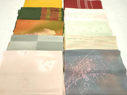 平和屋着物★和装小物　帯揚げ10枚セット　正絹　逸品　CABC1197ju