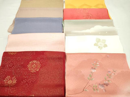 平和屋着物★和装小物　帯揚げ10枚セット　丹後ちりめん　正絹　逸品　CABC1198ju
