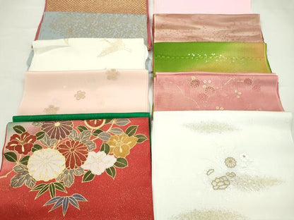 平和屋着物★和装小物　帯揚げ10枚セット　正絹　逸品　CABC1199ju