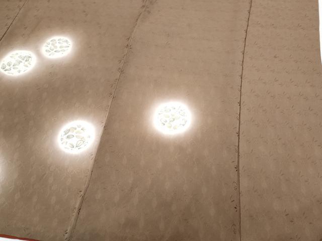 平和屋着物▼訪問着 刺繍 蛍暈し 草葉文 正絹 逸品 CABC1225th
