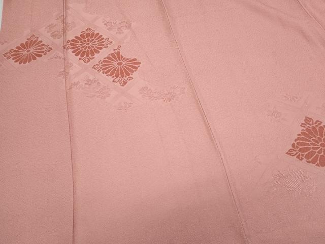 平和屋着物▼訪問着 モール織 天井花文 薄紅色 正絹 逸品 CABC1226th