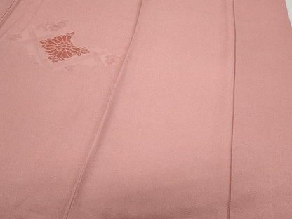 平和屋着物▼訪問着 モール織 天井花文 薄紅色 正絹 逸品 CABC1226th