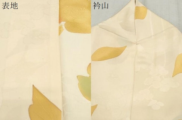 平和屋着物▼上質な小紋 地紋起こし 草花文 正絹 逸品 CABC1345th
