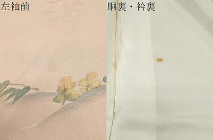 平和屋着物▼上質な小紋 地紋起こし 風景文 正絹 逸品 CABC1346th