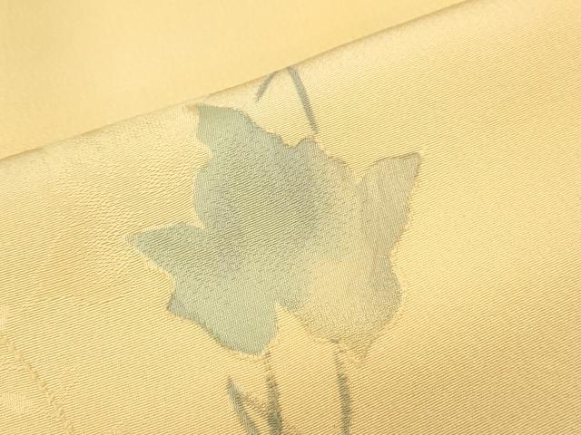平和屋着物▼上質な小紋 地紋起こし 草葉文 暈し染め 正絹 逸品 CABC1354th