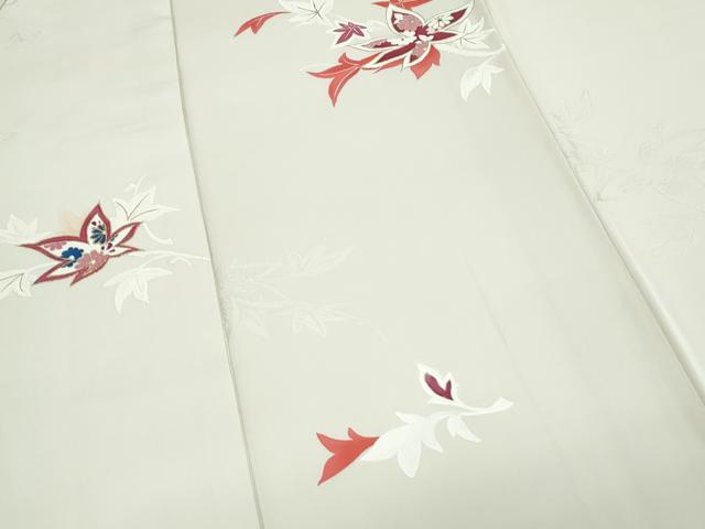 平和屋着物▼訪問着 地紋起こし 草花文 金彩 正絹 逸品 CABC1398th