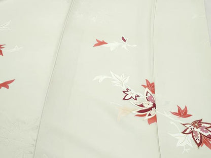 平和屋着物▼訪問着 地紋起こし 草花文 金彩 正絹 逸品 CABC1398th