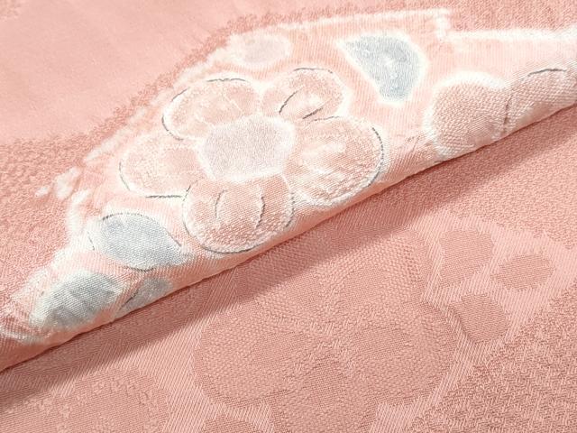 平和屋着物▼上質な小紋 絞り 地紋起こし 吉祥花文 正絹 逸品 CABC1413th