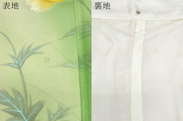 平和屋着物▼訪問着 作家物 手描き 草花文 暈し染め 正絹 逸品 CABC1444th
