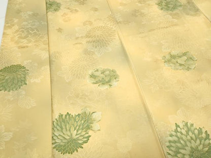 平和屋着物▼上質な小紋 地紋起こし 草花文 暈し染め 正絹 逸品 CABC1473th