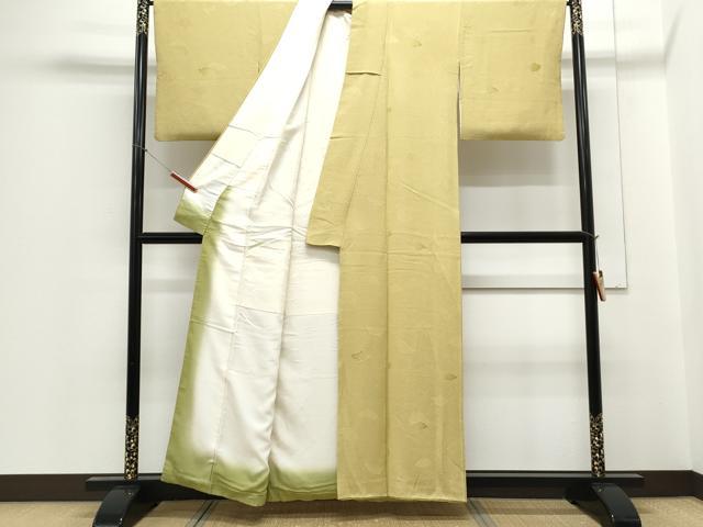 平和屋着物▼訪問着 地紋起こし 立波文 正絹 逸品 CABC1537th