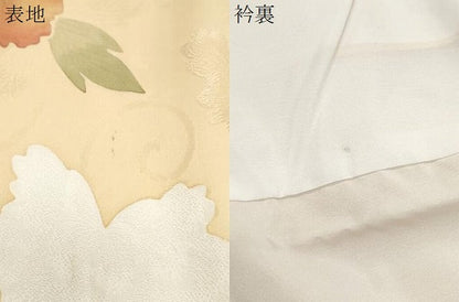 平和屋着物▼上質な小紋 地紋起こし 花唐草文 正絹 逸品 CABC1555th