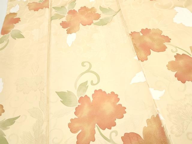平和屋着物▽上質な小紋 地紋起こし 花唐草文 正絹 逸品 CABC1555th
