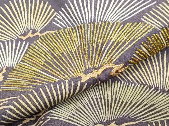平和屋着物▼訪問着 駒刺繍 枝松文 正絹 逸品 CABC1561th