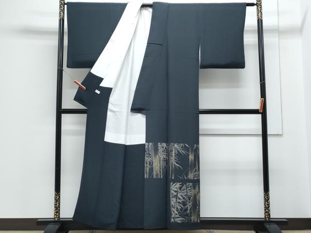 平和屋着物▼色留訪問着　笹竹文　正絹　逸品　CABC1580th