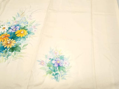平和屋着物▼訪問着 手描き 草花文 暈し染め 正絹 逸品 CABC1594th