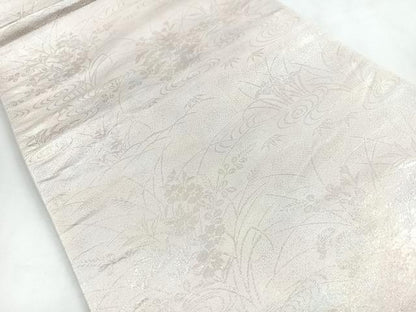 平和屋着物◎六通柄袋帯　唐織　舞蝶文　金銀糸　正絹　逸品　CABC1616nb