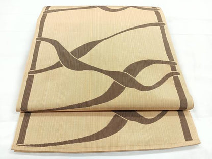 平和屋着物◎六通柄　本袋帯　抽象文様　正絹　逸品　CABC1630nb