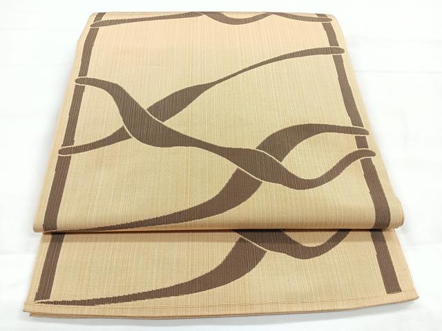 平和屋着物◎六通柄　本袋帯　抽象文様　正絹　逸品　CABC1630nb