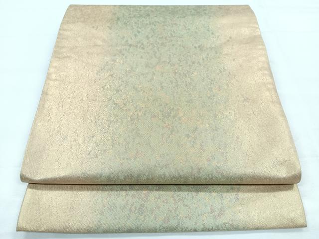 平和屋着物◎六通柄袋帯 霞文 引箔 正絹 逸品 CABC1652nb